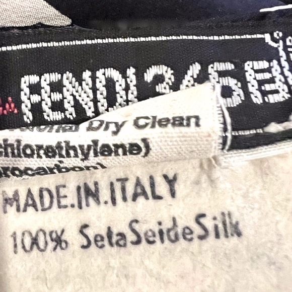 Vintage Fendi 365 Roma by Contir Silk Sleeveless Floral Blouse Sz M - Picture 5 of 7